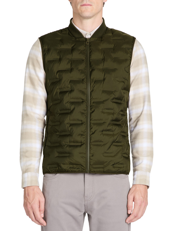 Celio Khaki pánská vesta Celio Jubianco