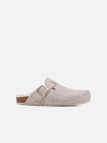 Geox Bílé dámské pantofle Geox Brionia