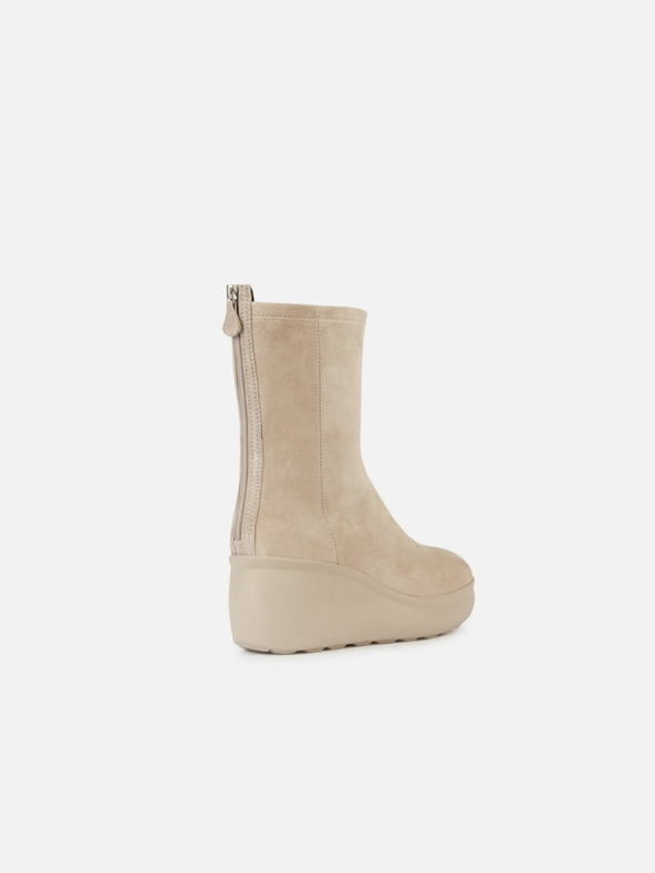 Geox Krémová dámská kotníková obuv Geox Spherica Ec9