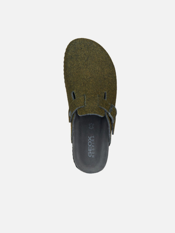 Geox Khaki pánské pantofle Geox Ghita