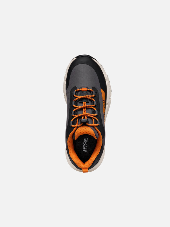 Geox Tmavě šedé chlapecké tenisky Geox Flexyper Plus Boy