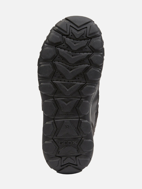 Geox Černá chlapecká zimní obuv Geox Trekkyup  B Abx