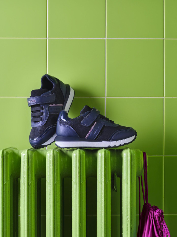 Geox Tmavě modré dívčí tenisky Geox Fastics Girl