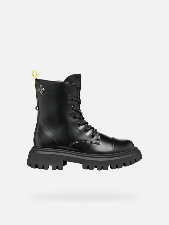 Geox Černá dívčí kotníková obuv Geox Maquinnerns Girl