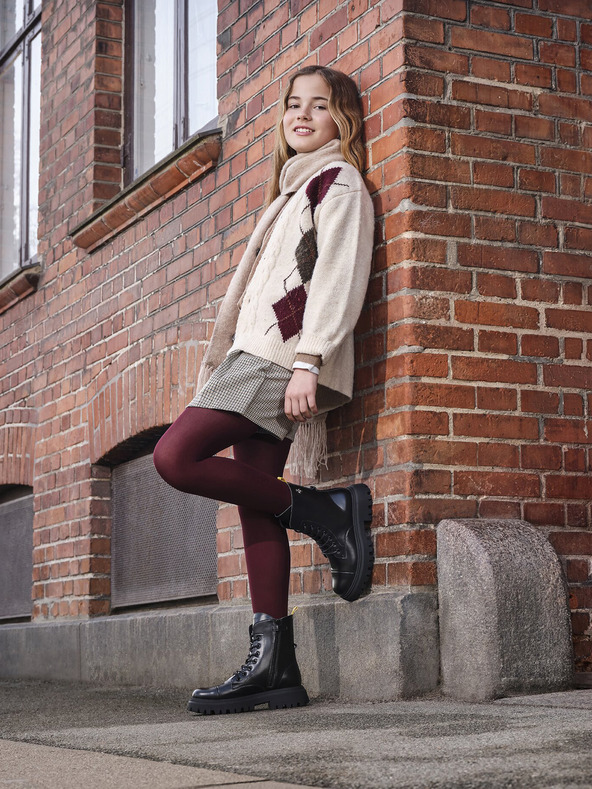 Geox Černá dívčí kotníková obuv Geox Maquinnerns Girl