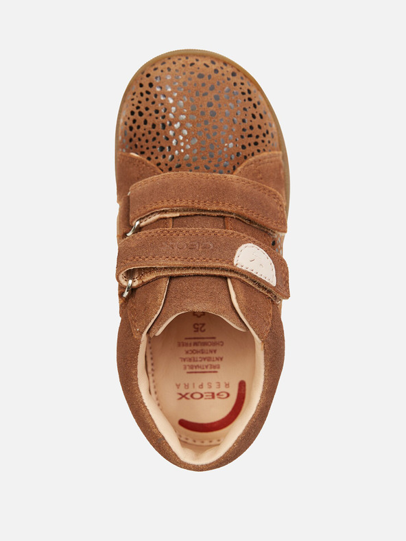 Geox Dívky první kroky Geox Macchia Světle hnědá