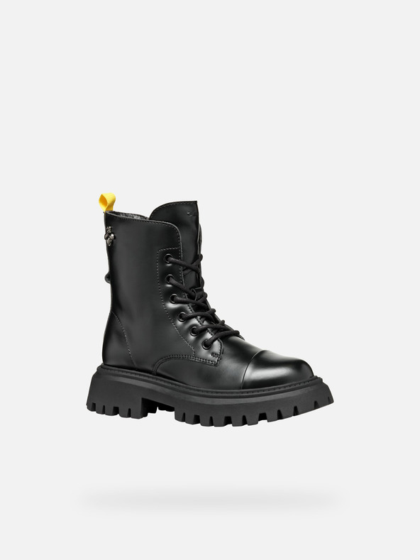 Geox Černá dívčí kotníková obuv Geox Maquinnerns Girl