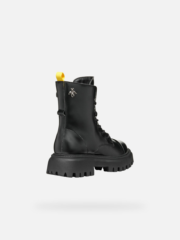 Geox Černá dívčí kotníková obuv Geox Maquinnerns Girl