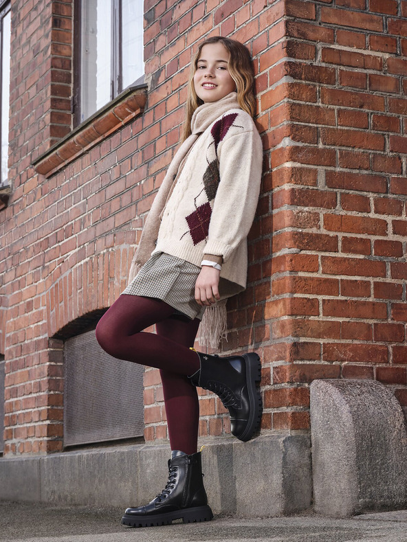 Geox Černá dívčí kotníková obuv Geox Maquinnerns Girl