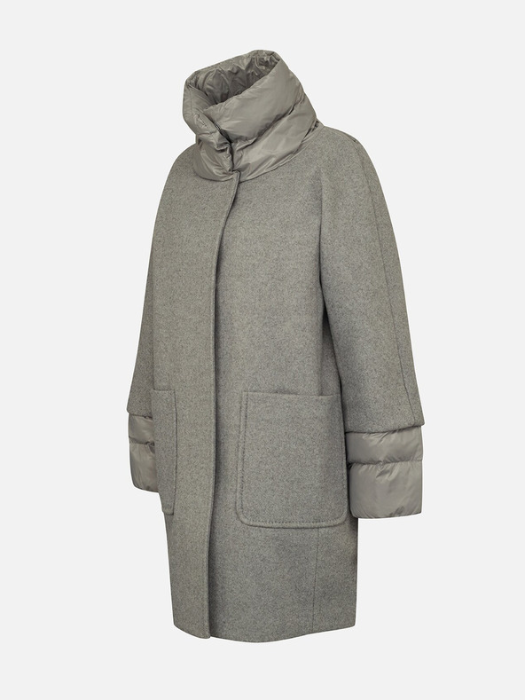 Geox Šedý dámský kabát Geox Diamanta