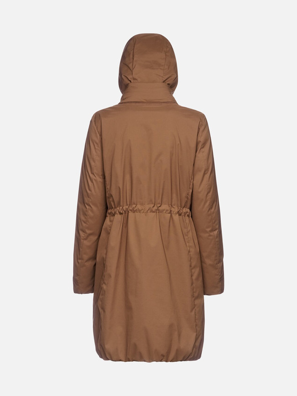 Geox Hnědý dámský kabát Geox Eleana