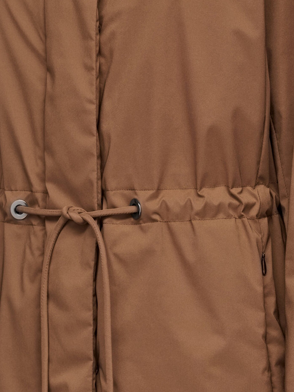 Geox Hnědý dámský kabát Geox Eleana