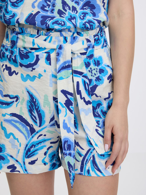 Orsay Světle modré dámské vzorované kraťasy ORSAY