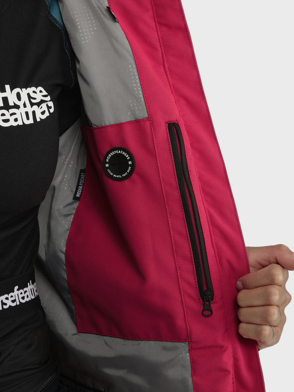 Horsefeathers Bunda Pola II - raspberry velikost L HORSEFEATHERS