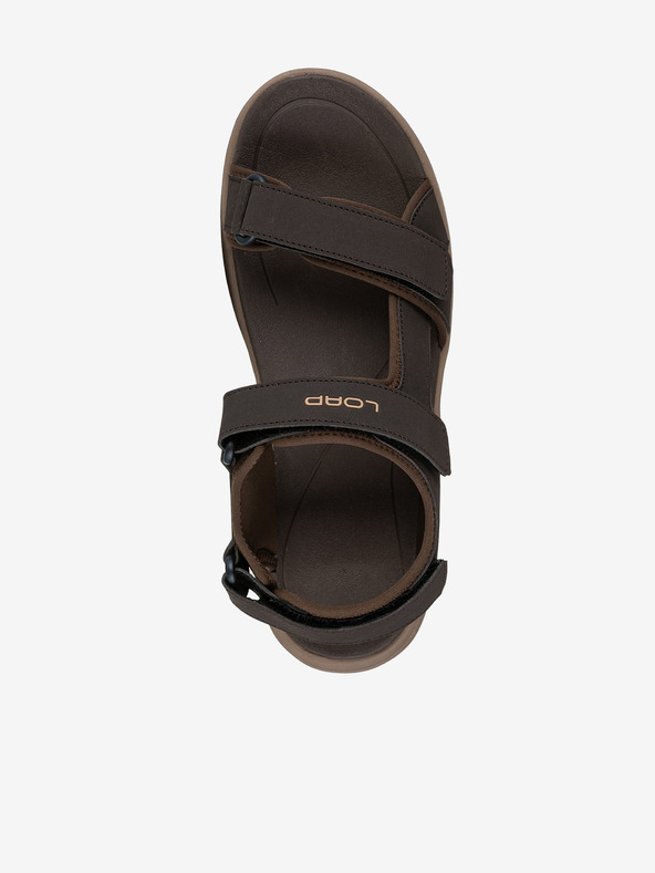 Loap Tmavě hnědé pánské sandály LOAP WOTEN