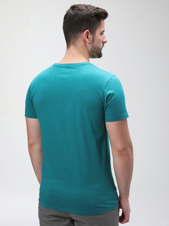 Loap Petrolejové pánské tričko s potiskem LOAP BENUL