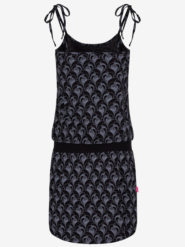 Loap Černé dámské vzorované šaty LOAP Bazuka