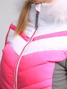 Loap Šedo-růžová dámská lyžařská bunda LOAP ORINNA