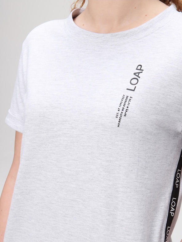 Loap Šedé dámské šaty LOAP Ewelina