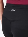 Loap Černé dámské 3/4 legíny LOAP Mebelis