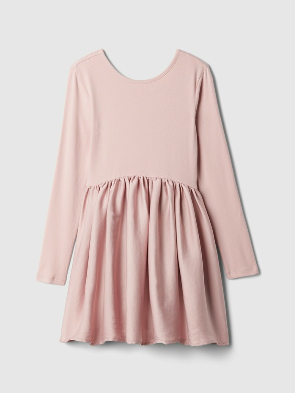 GAP Dětské šaty se saténovou sukní GAP