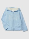 GAP Baby sherpa mikina s logem GAP