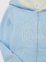 GAP Baby sherpa mikina s logem GAP