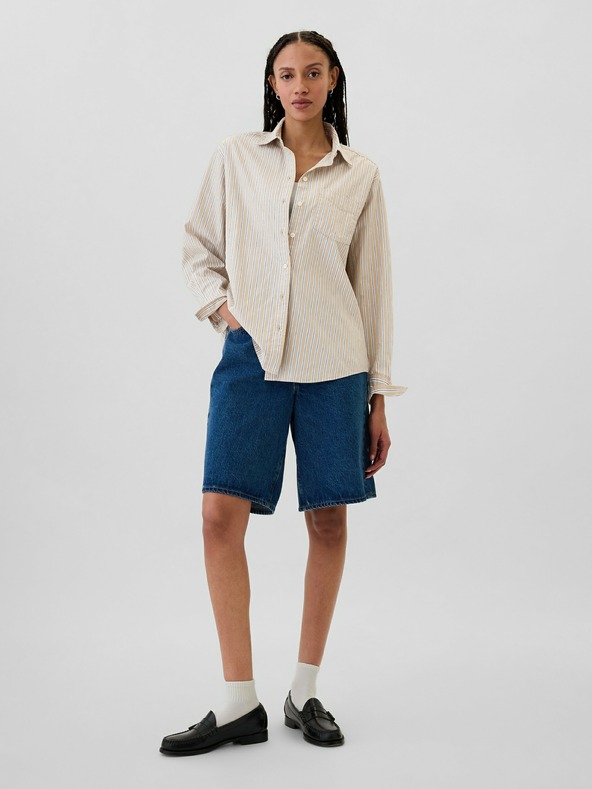 GAP Pruhovaná oversize košile Poplin Big Shirt GAP