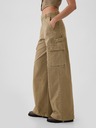 GAP Kalhoty s kapsami Baggy Khaki Cargo Gap