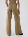 GAP Kalhoty s kapsami Baggy Khaki Cargo Gap