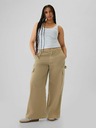 GAP Kalhoty s kapsami Baggy Khaki Cargo Gap