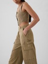 GAP Kalhoty s kapsami Baggy Khaki Cargo Gap