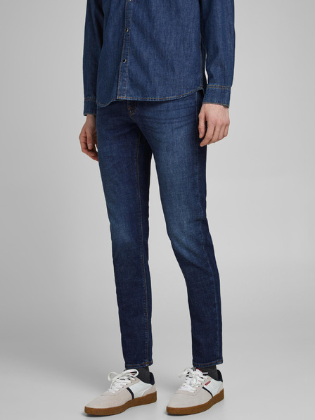Jack & Jones Modré slim fit džíny Jack & Jones Glenn