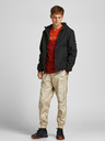 Jack & Jones Černá lehká bunda s kapucí Jack & Jones Classic