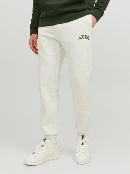 Jack & Jones Světle šedé pánské žíhané tepláky Jack & Jones Kane