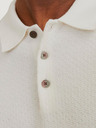 Jack & Jones Krémové pánské polo tričko Jack & Jones Blusandri