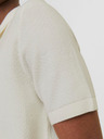 Jack & Jones Krémové pánské polo tričko Jack & Jones Blusandri
