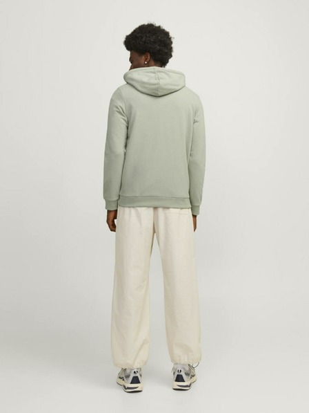 Jack & Jones Světle zelená pánská mikina s kapucí Jack & Jones Map