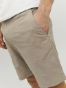 Jack & Jones Béžové pánské chino kraťasy s příměsí lnu Jack & Jones Dave