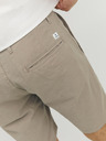 Jack & Jones Béžové pánské chino kraťasy s příměsí lnu Jack & Jones Dave