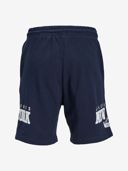 Jack & Jones Tmavě modré pánské teplákové kraťasy Jack & Jones Cory