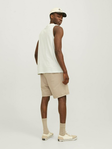 Jack & Jones Béžové pánské teplákové kraťasy Jack & Jones Gordon
