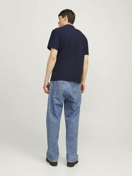 Jack & Jones Tmavě modré pánské polo tričko Jack & Jones Johnny