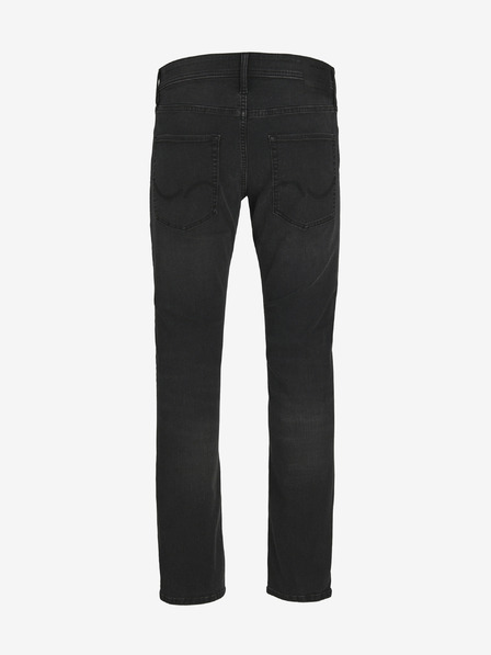 Jack & Jones Černé pánské slim fit džíny Jack & Jones Glenn