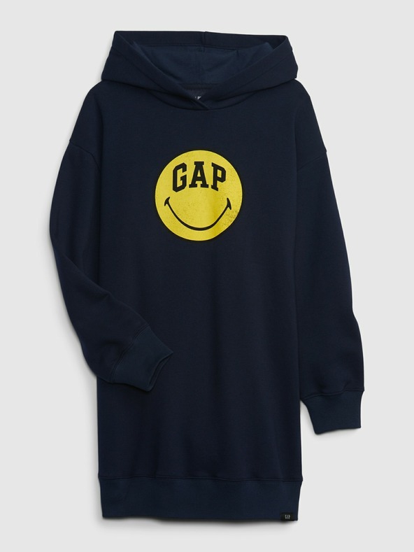 GAP Dětské mikinové šaty Gap × SmileyWorld® GAP