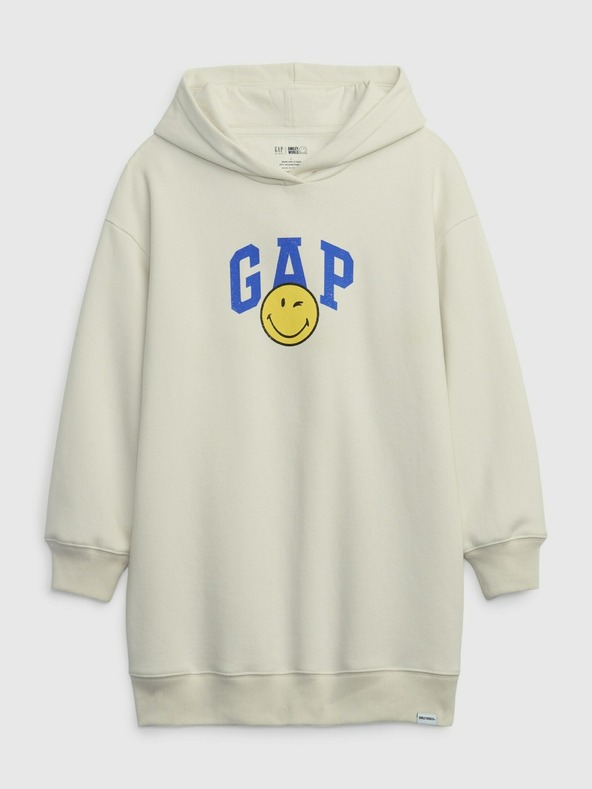 GAP Dětské mikinové šaty Gap × SmileyWorld® GAP