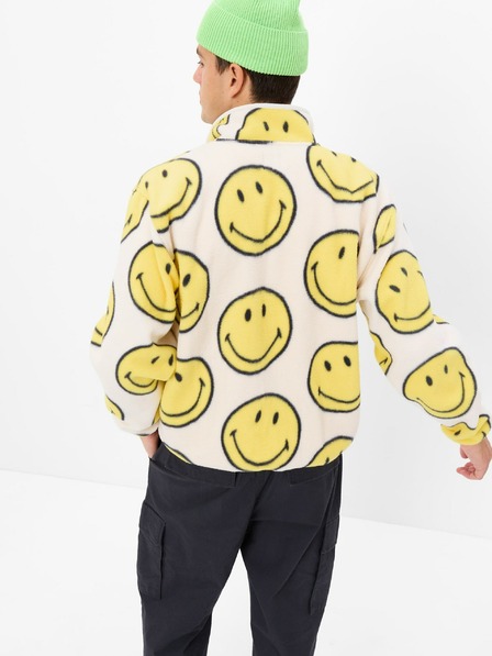 GAP Mikina fleece Unisex GAP × SmileyWorld®