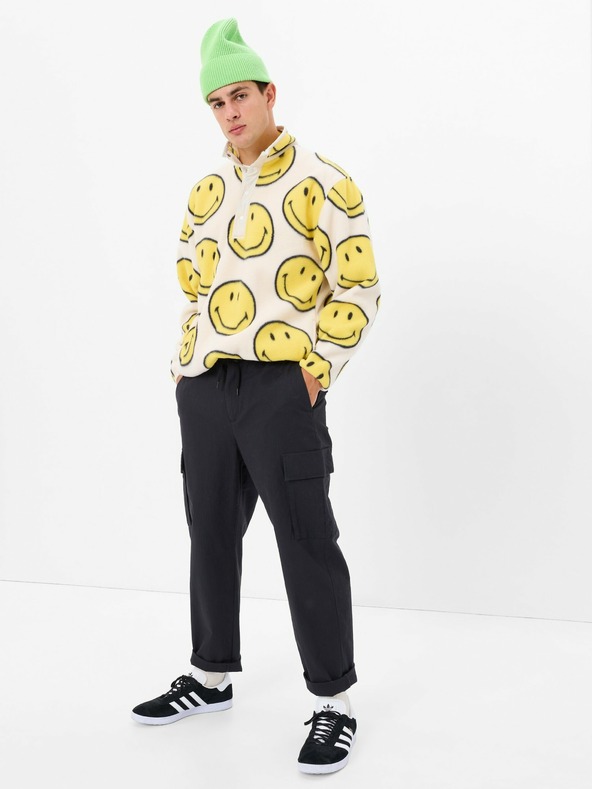 GAP Mikina fleece Unisex Gap × SmileyWorld® GAP
