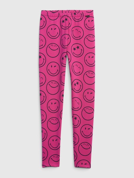 GAP Dětské zateplené legíny GAP × SmileyWorld®