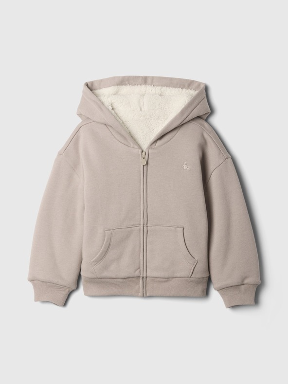 GAP Baby zateplená sherpa mikina GAP
